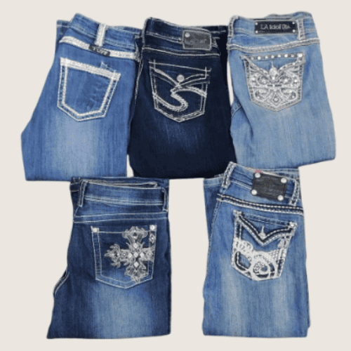 Y2K Flared Jeans Set (10 Pieces)