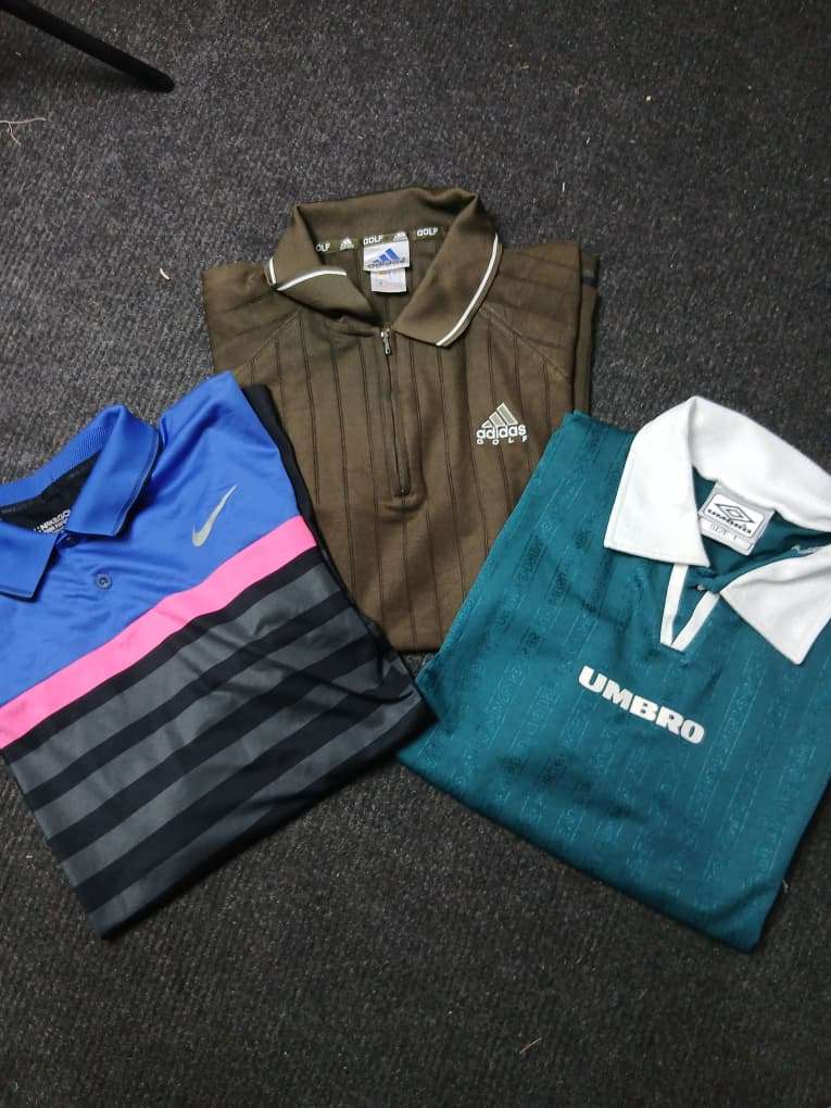 Branded Three Button Polos